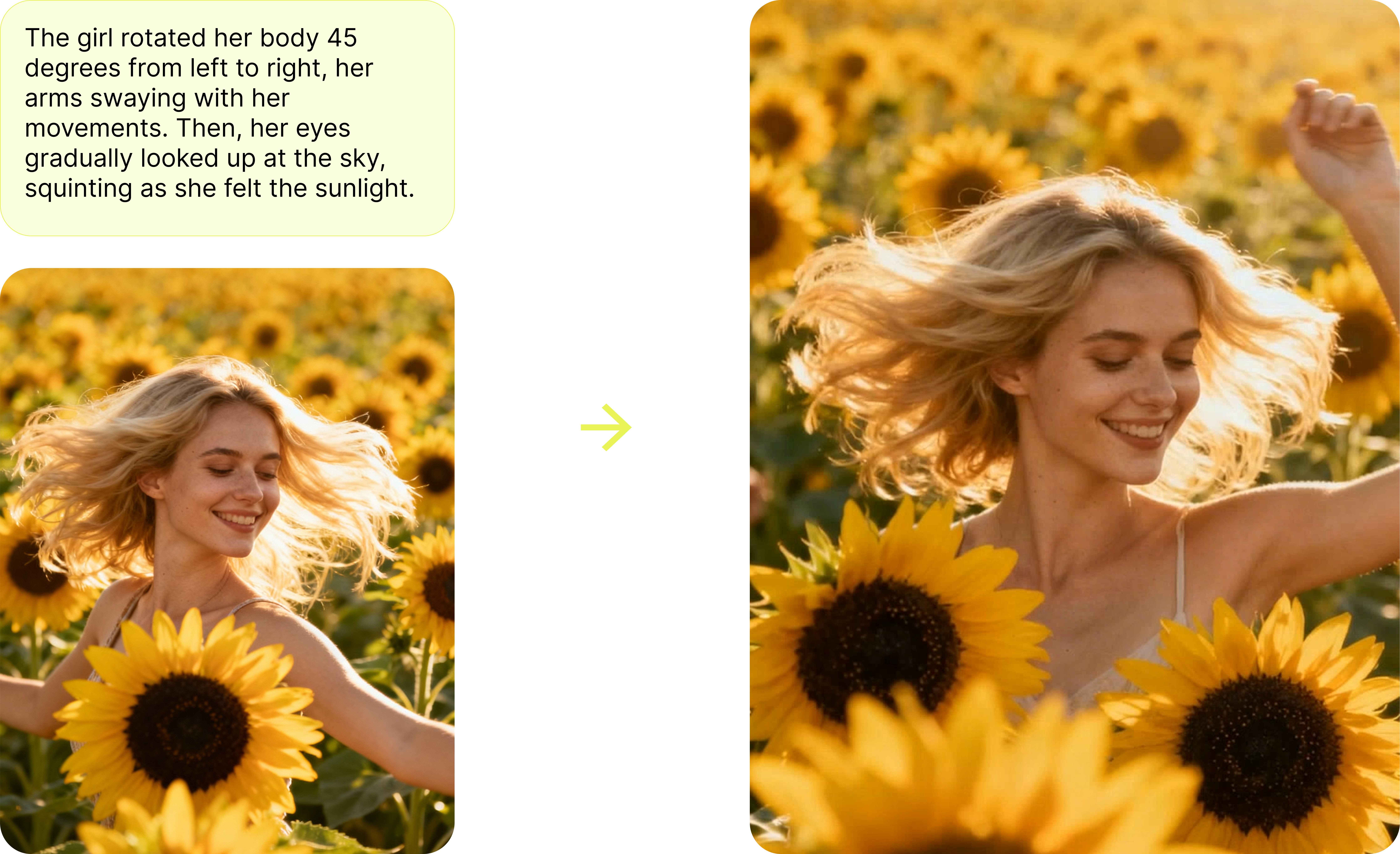 Fine-tune motion via prompts and preview iterations